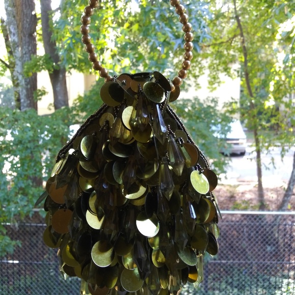 Green Vintage Hand Bag - Picture 2 of 5